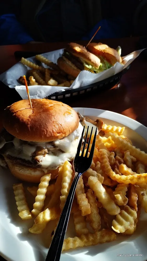 Mushroom & Swiss Buffalo Burger